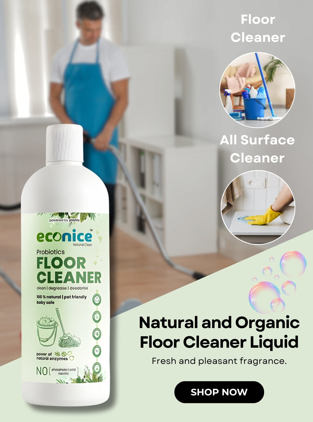 Buy All Purpose Surface Cleaner | Multi Purpose Cleaner | All in one Surface Cleaner Liquid - Econice
