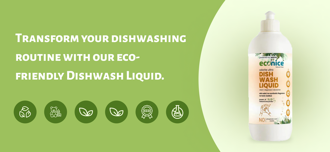 Transform your dishwashing routine with our eco-friendly Dishwash Liquid.