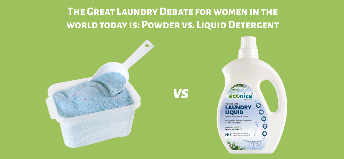 Powder vs. Liquid Detergent