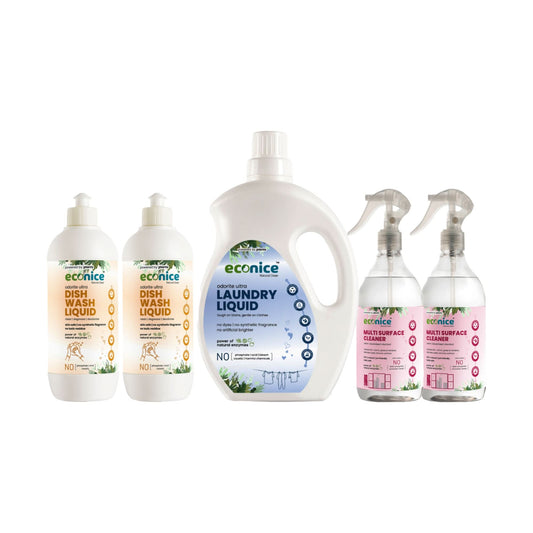 Combo | Natural Dishwash Liquid | Natural Laundry Liquid | Natural All Purpose Cleaner