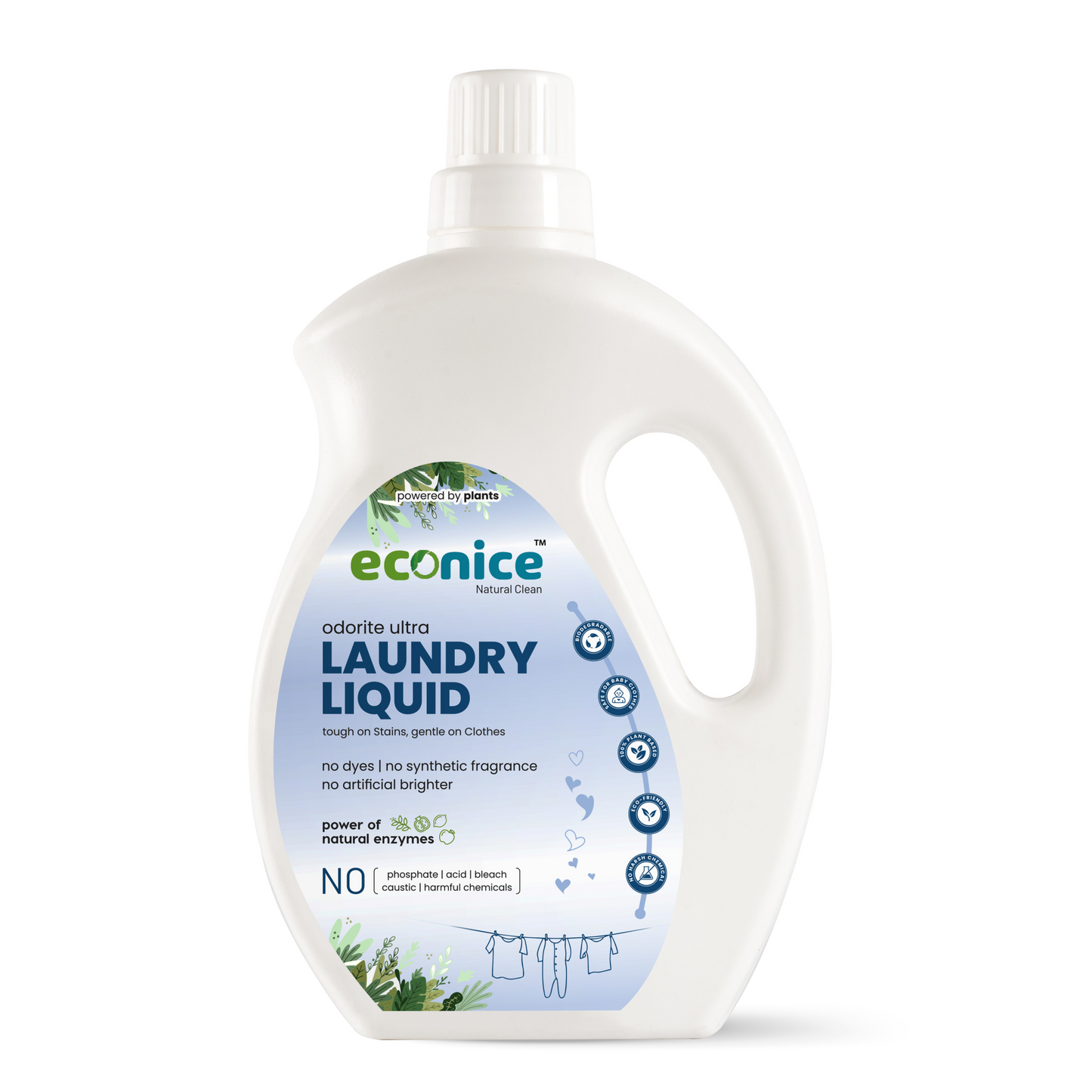 Natural Laundry Liquid Detergent - 1L | Econice