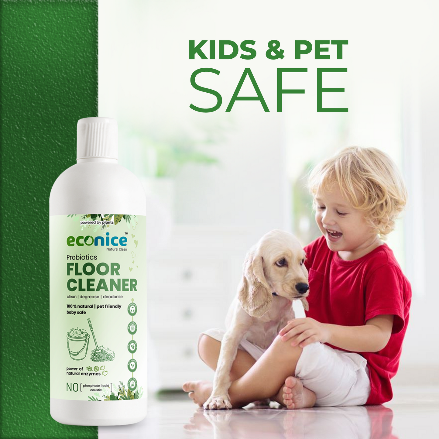 Natural and Organic Floor Cleaner Liquid 1L - Econice