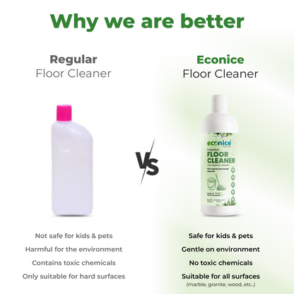 Natural and Organic Floor Cleaner Liquid 1L - Econice